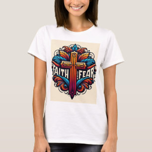 Camiseta Fé sobre o medo
