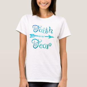 Camiseta Fé sobre o Medo