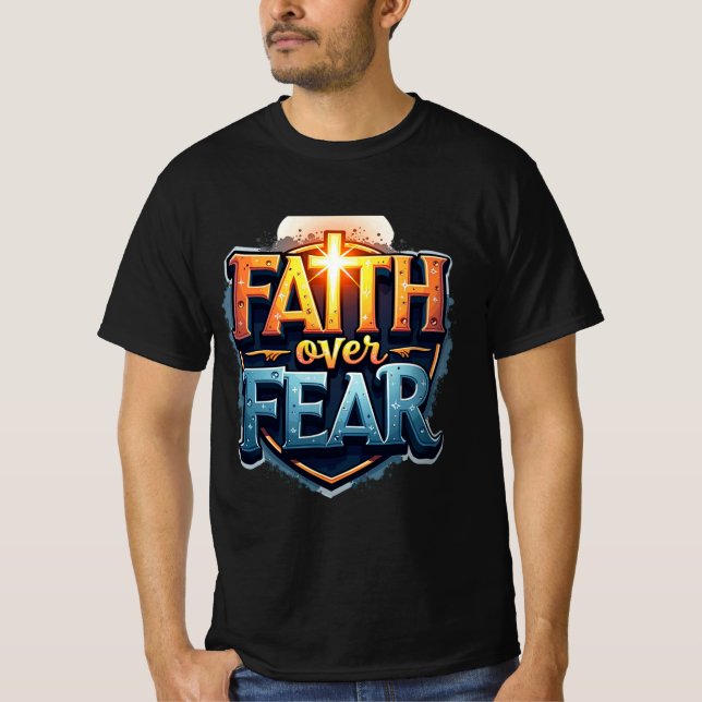 Camiseta Fé sobre o medo (Frente)