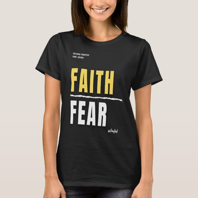 Camiseta Fé sobre o Medo (Frente)
