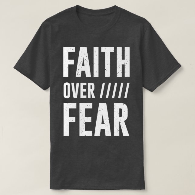 Camiseta Fé sobre o medo 3 (Frente do Design)