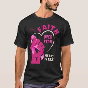 Camiseta FÉ SOBRE O MEDO A Consciência do Cancer