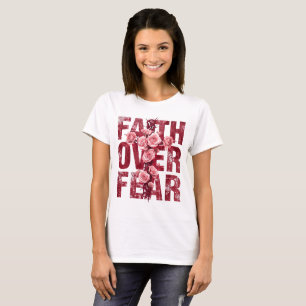 Camiseta Fé sobre o Medo Cristão
