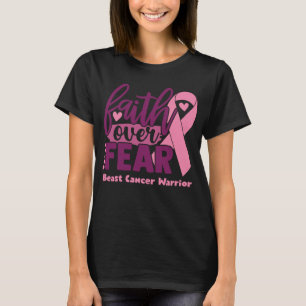 Camiseta Fé sobre o medo da consciência do Cancer