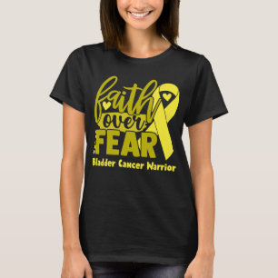 Camiseta Fé sobre o medo da consciência do Cancer da escada