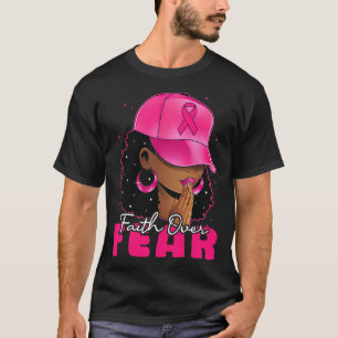 Camiseta Fé sobre o medo de mulheres negras cristãs depois 