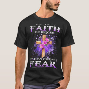 Camiseta Fé Sobre o Medo Heimers Conscientização Apoio Cris