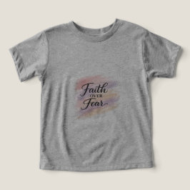 Camiseta Fé Sobre o Medo – Inspiração Cristã Moderna D