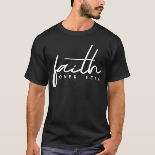Camiseta Fé Sobre o Medo Menino cristão