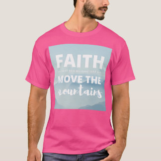 Camiseta Fé Tão Pequena Quanto Uma Sementes De Mostarda Pod