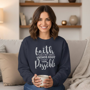 Camiseta Fé Torna As Coisas Possíveis Cristãs