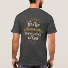 "Fear Not" Gold Cross Vintage Scripture