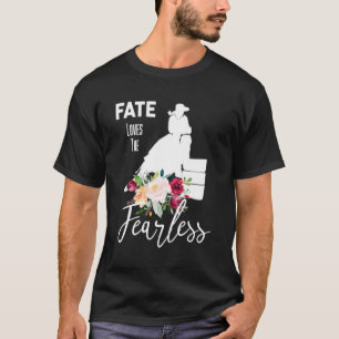 Camiseta Fearl Branco-Floral-Coral-Rodeo-Barrel-Oeste
