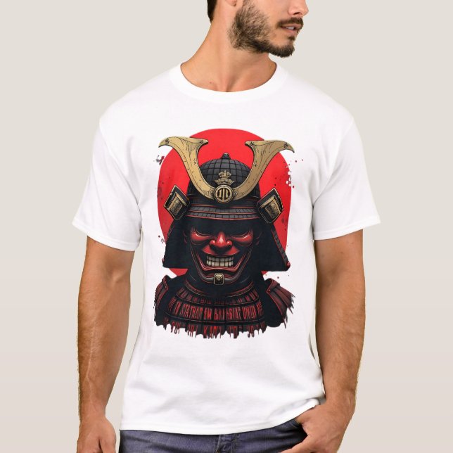 Camiseta ⚔️ Fearless Samurai – Warrior of the Rising Sun (Frente)