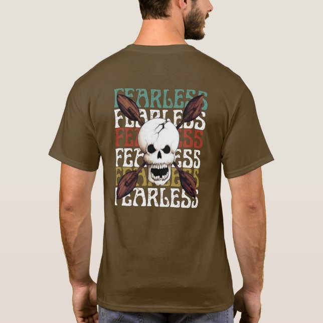 Camiseta Fearless Skull Paddler T Shirt (Verso)