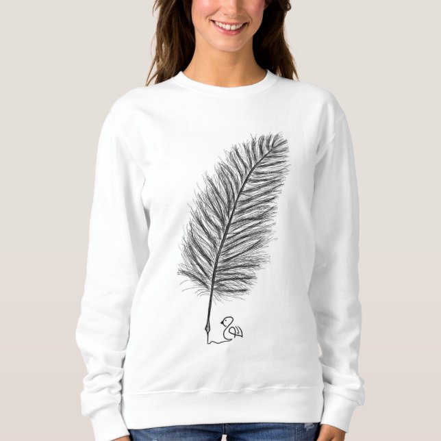 Camiseta Feather Quill a voz dos pensamentos e emoções (Frente)