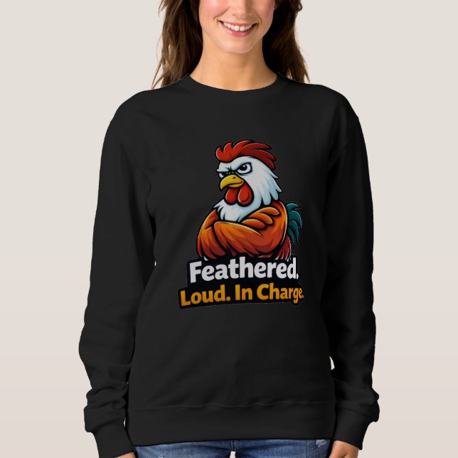 Camiseta Feathered, Loud. in charge. Roster quote (Frente)