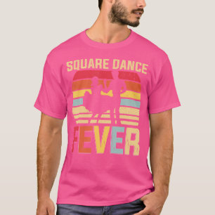 Camiseta Febre de Dança Quadrada Cowboy Música Country Danç