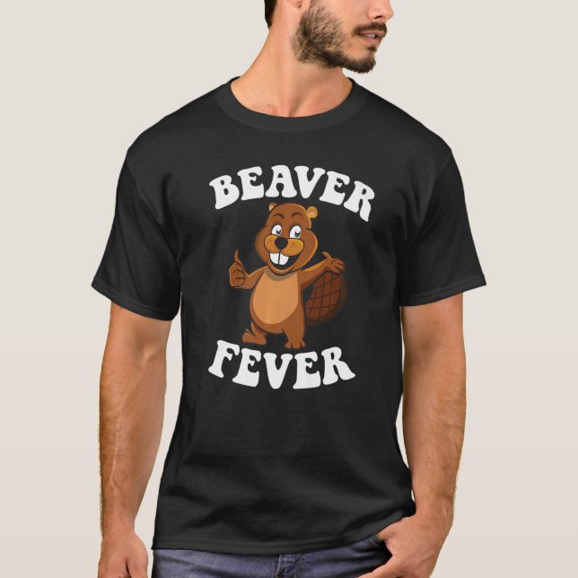 Camiseta Febre do Castor Barragem do Castor e Custo do Lenh (Frente)