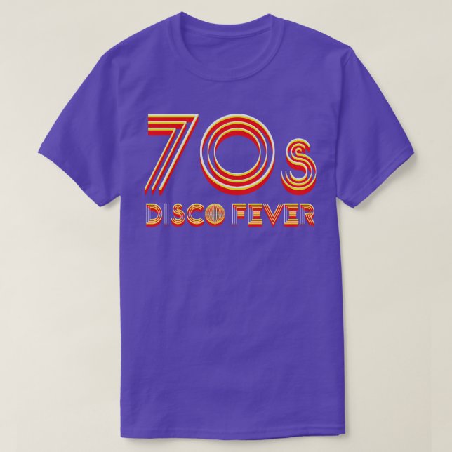Camiseta Febre do Disco dos 70 anos (Frente do Design)