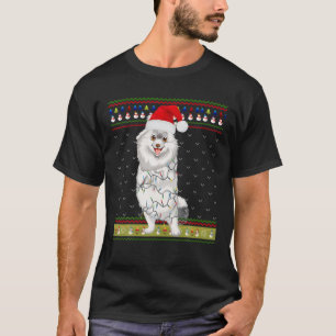 Camiseta Febre Suave Luzes De Natal Coton De Tulear