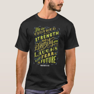Camiseta Fechado Com Proverbos De Força 3125 Bíblia Verso C