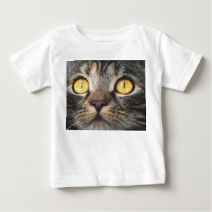Camiseta Fechamento de Gato com Olhos Amarelos