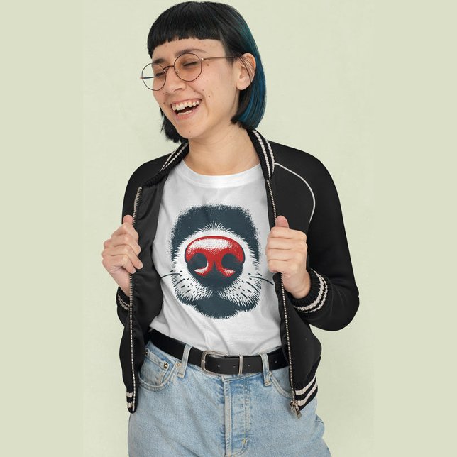 CAMISETA FECHAMENTO DO NARIZ DO CACHORRO (Criador carregado)