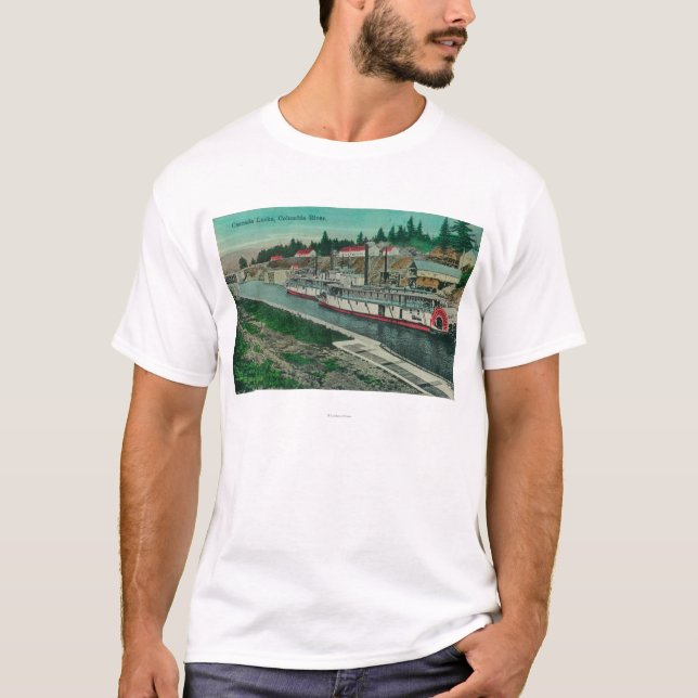 Camiseta Fechamentos da cascata no Rio Columbia (Frente)