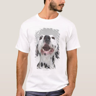 Camiseta Feche acima de um cão Dalmatian