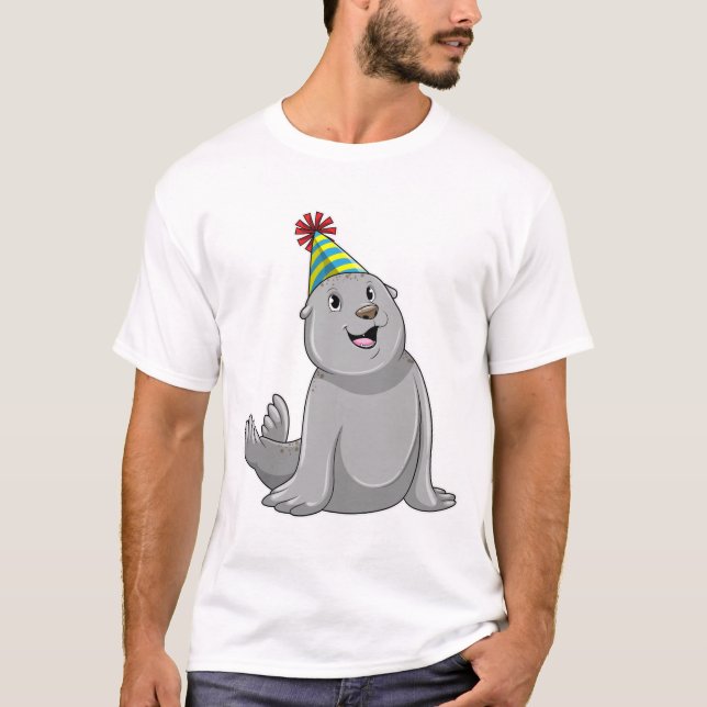 Camiseta Feche com a Parte de chapéu (Frente)