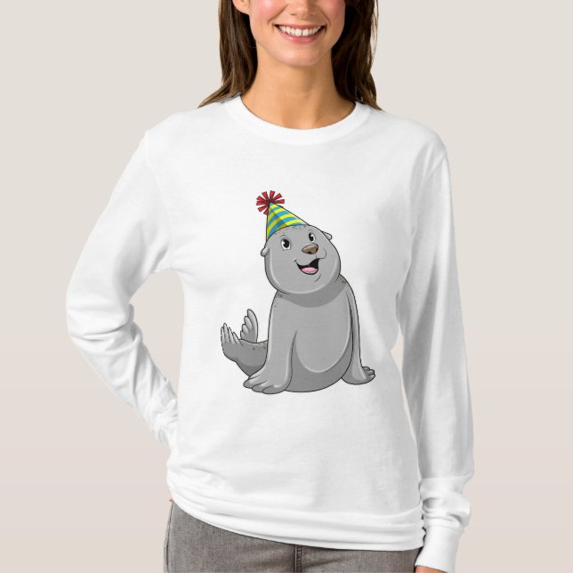 Camiseta Feche com a Parte de chapéu (Frente)