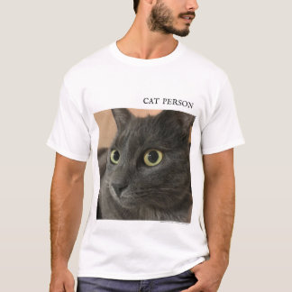 Camiseta Feche o rosto de um gato bonito, para amantes de g