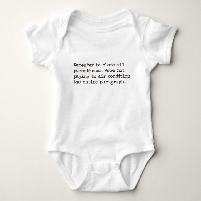 Camiseta Feche todos os parênteses (Frente)