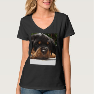 Camiseta Fecho Cortado Para Cima De Uma Puppia Rottweiler S