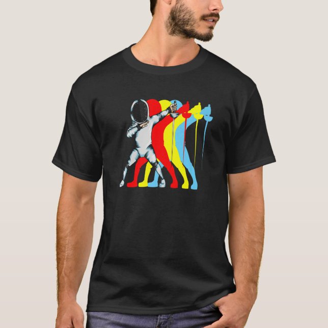 Camiseta Fechtkunste Dabbing Epee Duel Fecht Fan Fechtkunst (Frente)