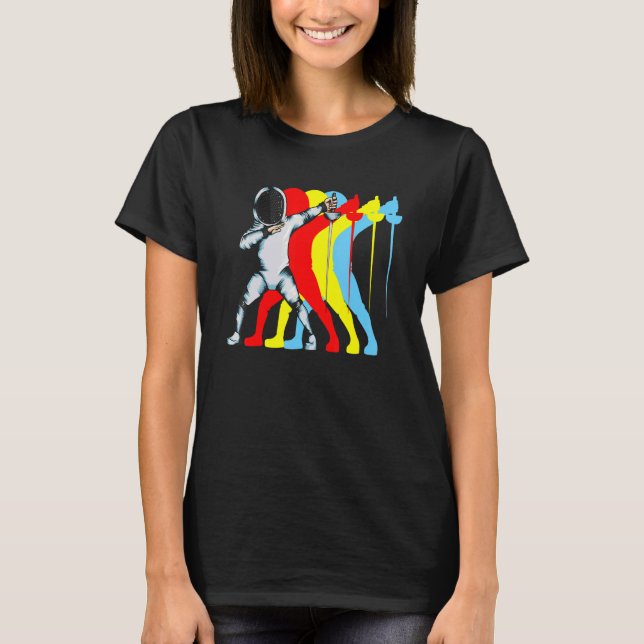 Camiseta Fechtkunste Dabbing Epee Duel Fecht Fan Fechtkunst (Frente)