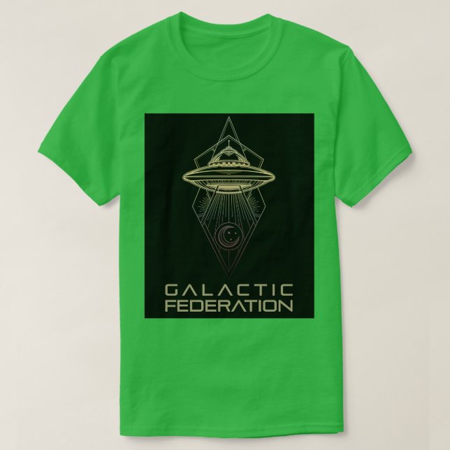 Camiseta Federação Galáctica de Luz (Frente do Design)