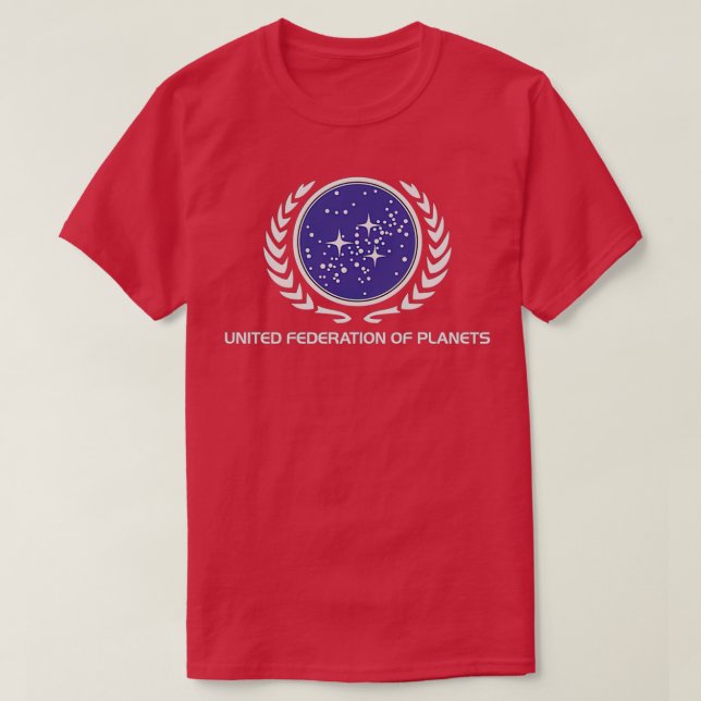 Camiseta Federação Unida do Planeta (Frente do Design)
