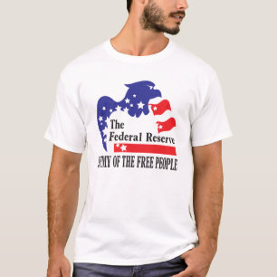 CAMISETA FEDERAL RESERVE - INIMIGO DAS PESSOAS LIVRES