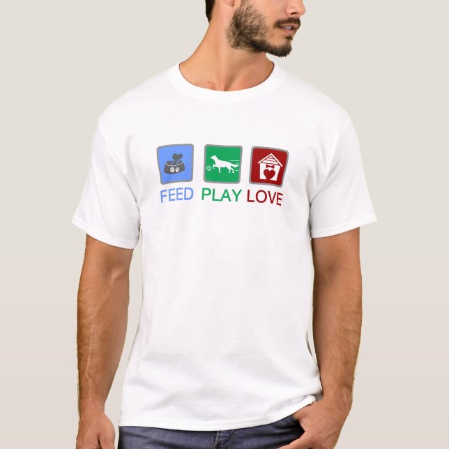 Camiseta feed play love (Frente)