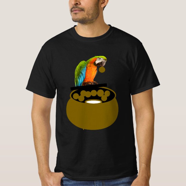 Camiseta feeding parrot (Frente)