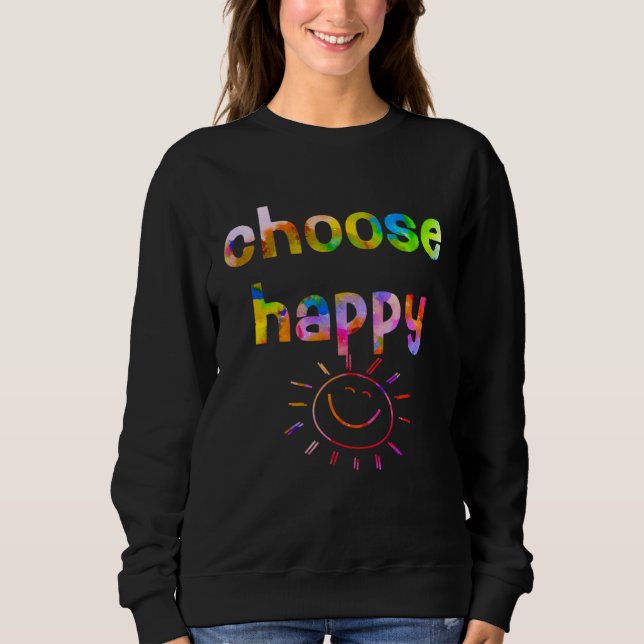 Camiseta Feel Good  Choose Happiness Family Friend  V2Dk (Frente)