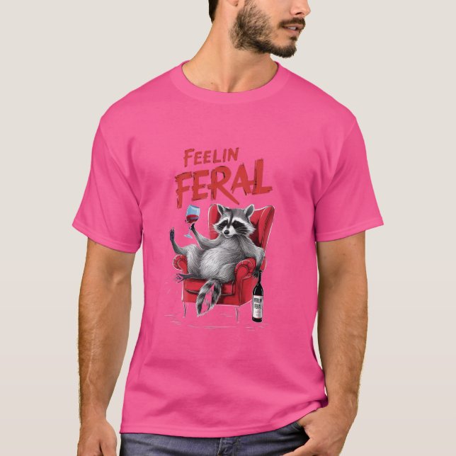 Camiseta Feelin Feral Racoon (Frente)