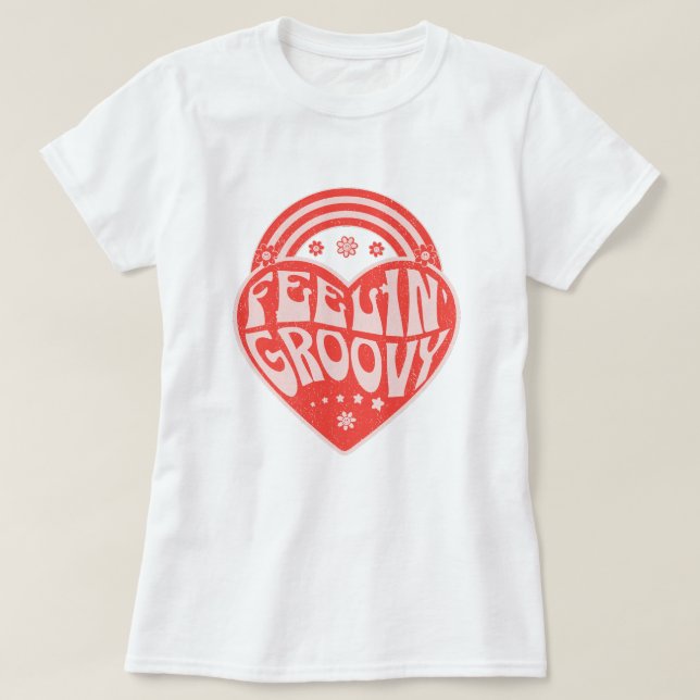 Camiseta Feelin Groovy Flower Child (Frente do Design)