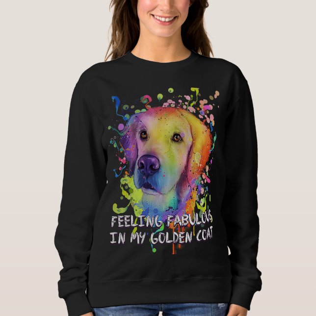 Camiseta Feeling Fabulous in My Golden Coat Golden Retrieve (Frente)
