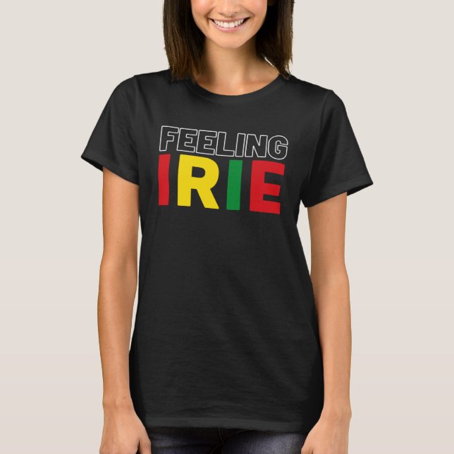 Camiseta Feeling Irie Rastafari Clothing Jamaica Souvenir R (Frente)