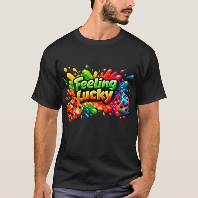 Camiseta Feeling Lucky Dice Splash Tee (Frente)