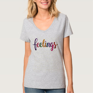 Camiseta Feelings_dgn.no.3- por Maaya_P, Aço leve feminino
