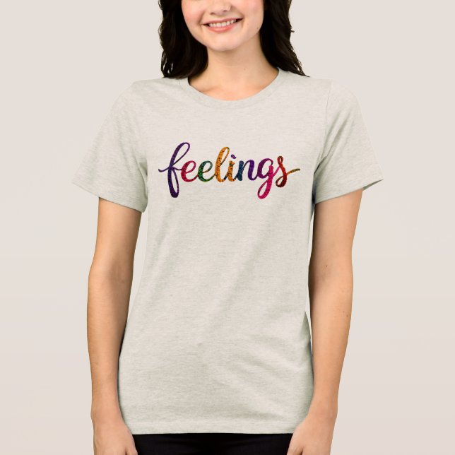 Camiseta Feelings_dgn.no.3- por Maaya_P, Mulheres (Frente)